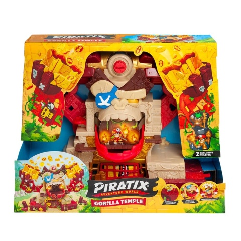 PIRATIX GORILLA TEMPLE Świątynia Goryla Zestaw 2 figurki pułapki skarb