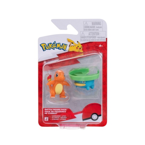 POKEMON CHARMANDER LOTAD figurki 5 cm zestaw 2 szt Battle Figure