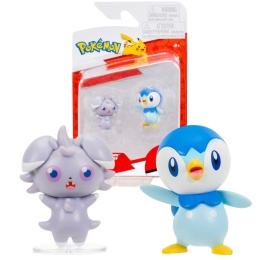 POKEMON ESPURR PIPLUP figurki 5 cm zestaw 2 szt Battle Figure