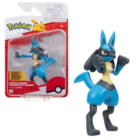 POKEMON LUCARIO figurka 8 cm Battle Figure ruchoma kolekcjonerska