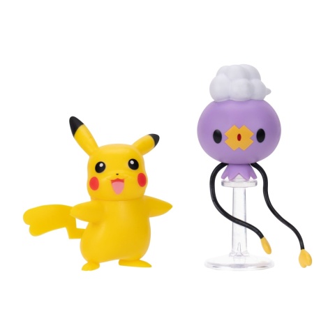 POKEMON PIKACHU DRIFLOON figurki 5 cm zestaw 2 szt Battle Figure