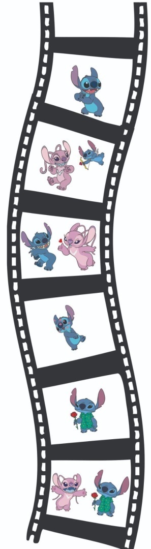 STITCH LATARKA Z PROJEKTOREM LED lampka do wyświetlania obrazków 2w1
