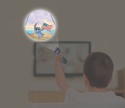 STITCH LATARKA Z PROJEKTOREM LED lampka do wyświetlania obrazków 2w1