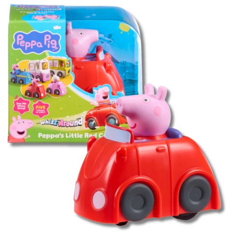 AUTKO ŚWINKA PEPPA czerwony samochodzik na baterie z figurką Peppy do zabaw