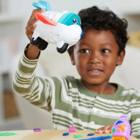 CIASTOLINA PLAY-DOH SAMOLOT ODKRYWCY zestaw kreatywny mapa świata 4 kolory