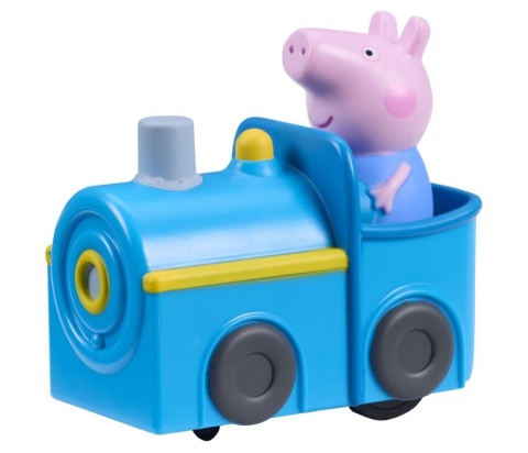 CIUCHCIA ŚWINKA PEPPA niebieski pociąg z Georgem figurka zabawka na baterie