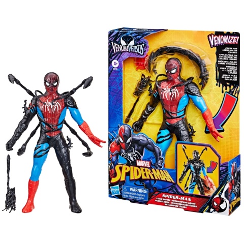 FIGURKA SPIDERMAN VENOMVERSUS zmienia kolor Liquid Shifter 27 cm z Venomem