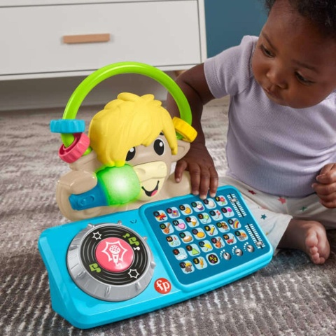 FISHER PRICE DJ JAK zabawka interaktywna edukacyjna literki słówka piosenki