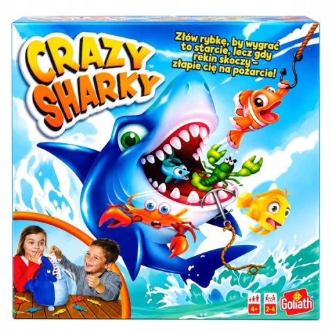 Gra zręcznościowa SZALONY REKIN łowienie rybek CRAZY SHARKY dla dzieci