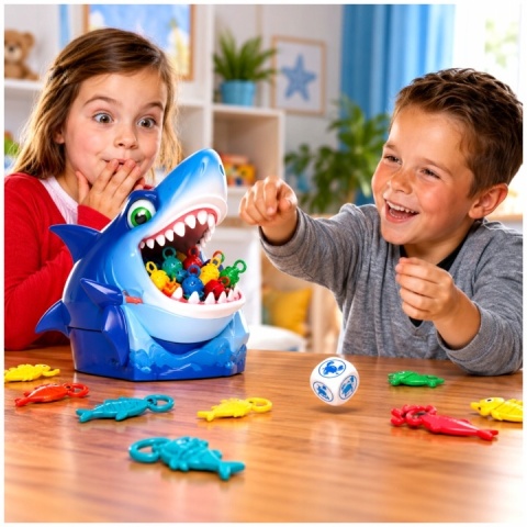 Gra zręcznościowa SZALONY REKIN łowienie rybek CRAZY SHARKY dla dzieci