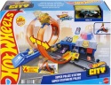 HOT WHEELS CITY POSTERUNEK POLICJI tor samochodowy pętla wyścigowa radiowóz