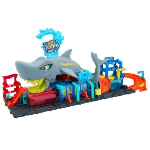 HOT WHEELS MYJNIA REKINA tor samochodowy zmiana koloru autka Color Reveal