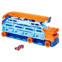 HOT WHEELS TRANSPORTER autek 2w1 rozkładany tor zjazdowy garaż na 20 aut