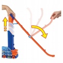 HOT WHEELS TRANSPORTER autek 2w1 rozkładany tor zjazdowy garaż na 20 aut