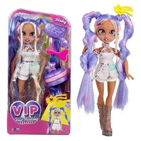 LALKA VIP PETS HAIR ACADEMY HAILEY długie włosy do stylizacji akcesoria