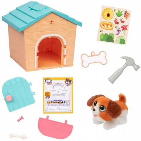 LITTLE LIVE PETS MINI Domek dla szczeniaka PIESEK niespodzianka pluszak