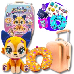 MILUSIE PAKUSIE W PODRÓŻY Solciu Safari walizka pluszak poduszka puzzle