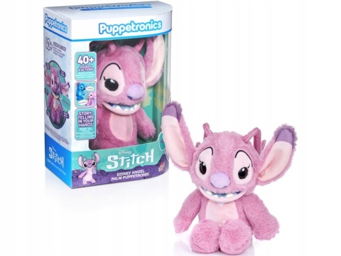 PACYNKA ANGEL LILO I STITCH interaktywna maskotka 21 cm ponad 40 dźwięków