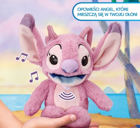 PACYNKA ANGEL LILO I STITCH interaktywna maskotka 21 cm ponad 40 dźwięków