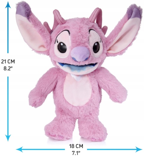 PACYNKA ANGEL LILO I STITCH interaktywna maskotka 21 cm ponad 40 dźwięków