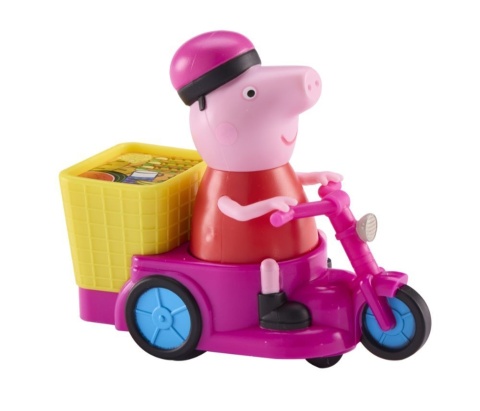 ROWEREK ŚWINKA PEPPA na baterie z figurką Peppy zabawka pojazd
