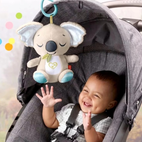 USPOKAJACZ KOALA zawieszka do wózka Maskotka biały szum kołysanki dźwięki